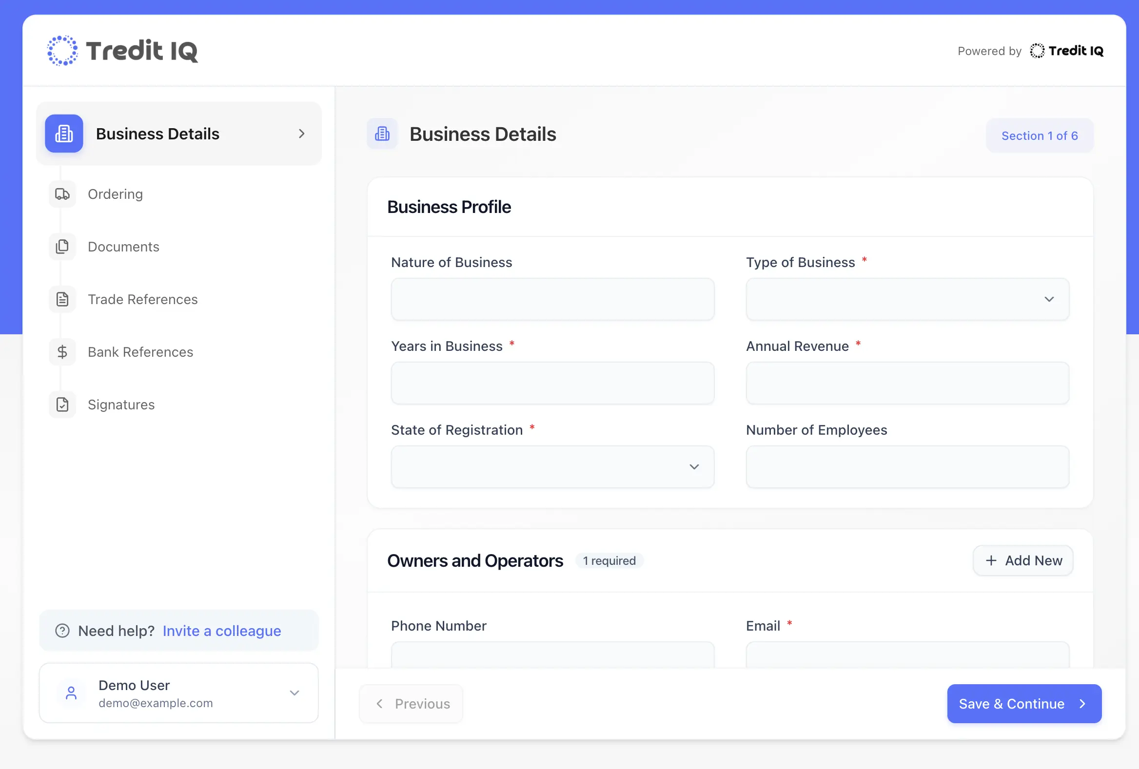 Digital Credit Application